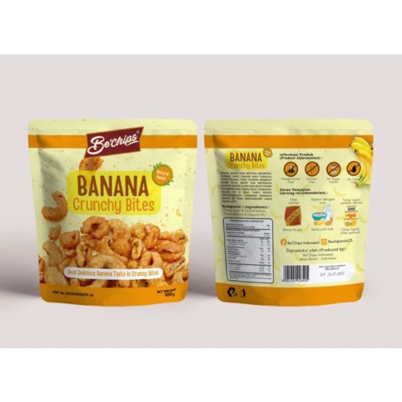 

Banana Crunchy Bites Natural Sweet 100g, Creamy Milk 80g, Dark Choco 80g