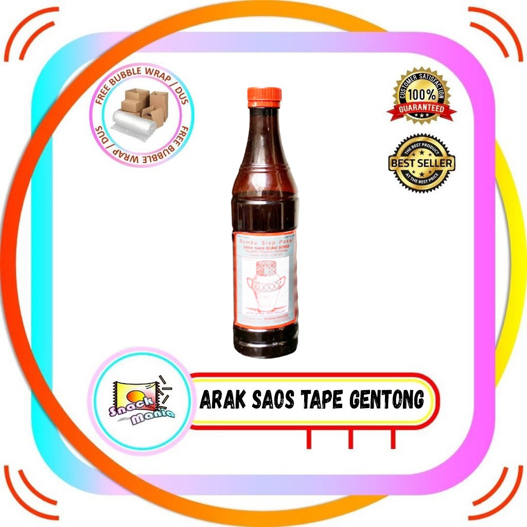 Arak Masak Gentong Saos Tape Cap Guci Siau Hing 600 ml AngCiu