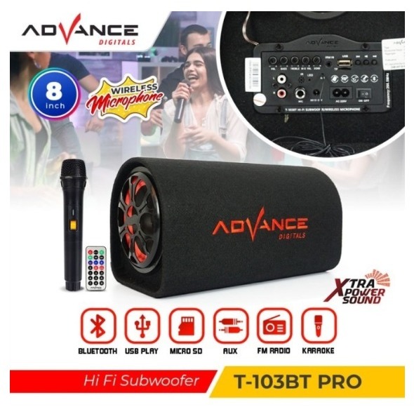 Advance T103BT-Pro 8" Speaker Salon Aktif Super Bluetooth Full Bass