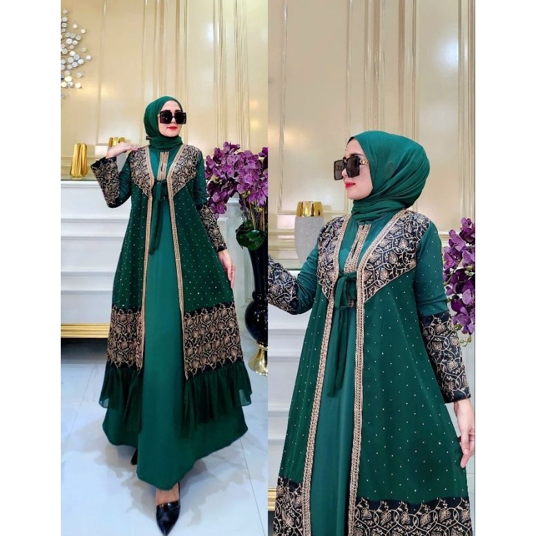 TERBARU Busui Abaya Turkey Warna Bordir Tamara High Quality