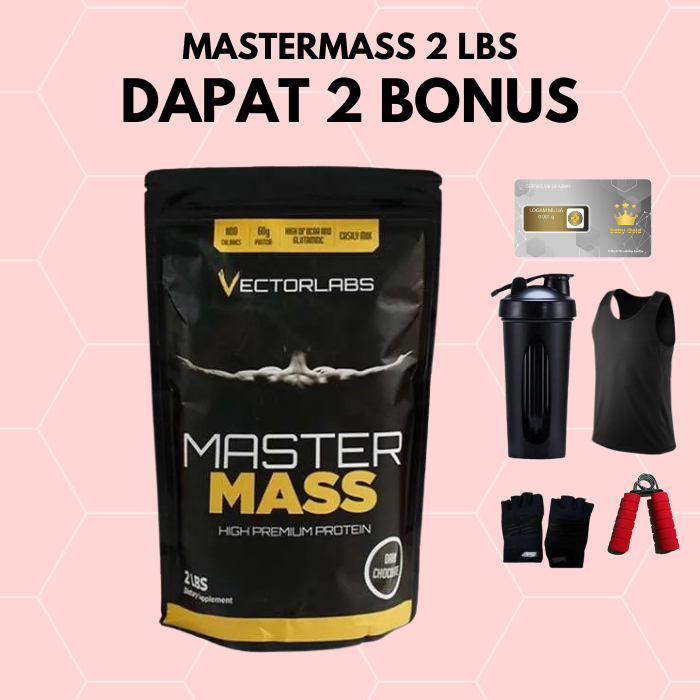 Vectorlabs Master Protein Susu Mass 2 lbs 900 gram Susu Whey Protein Gainer DANISGINA