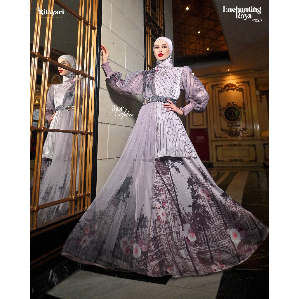 RITZ SYARI - SET DRESS DIOR FELIZA PREMIUM By RITZ SYARI