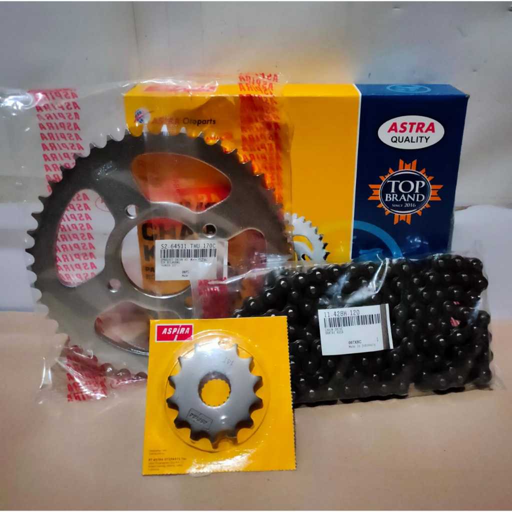 Chain Kit Thunder 125 Gear Set Drive Chain Suzuki Thunder 125 Aspira