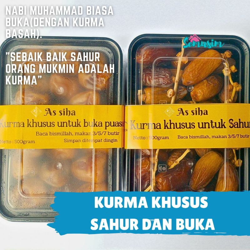

As Siha Kurma Khusus Sahur dan Berbuka 1kg