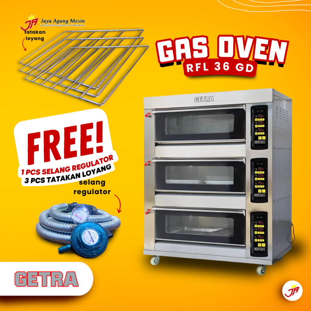 GAS OVEN DECK RFL 36GD /OVEN GETRA 3 DECK 6 TRAY RFL 36GD