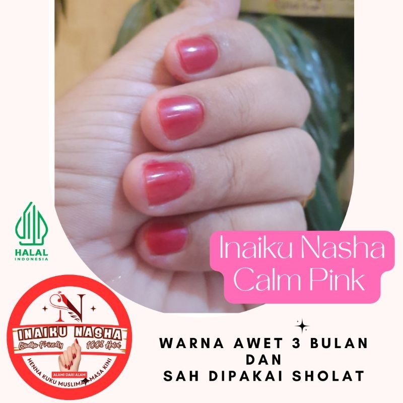 INAIKU NASHA / HENNA PINK / NAIL HENNA PINK / INAI PINK / Henna awet 3 bulan / Henna murah / nail He