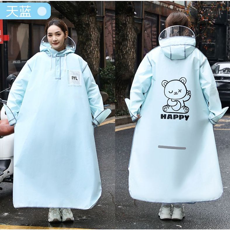 Jas Hujan Wanita Dewasa Mantel Terusan wanita Mantel Hujan Aesthetic Lucu Merek GRC