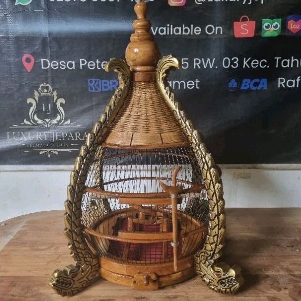 sangkar burung perkutut minion naga