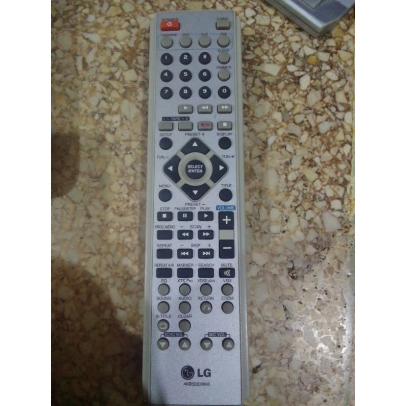 remote dvd hometeather lg