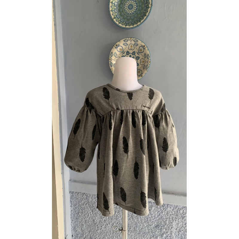 Preloved dress anak lengan balon