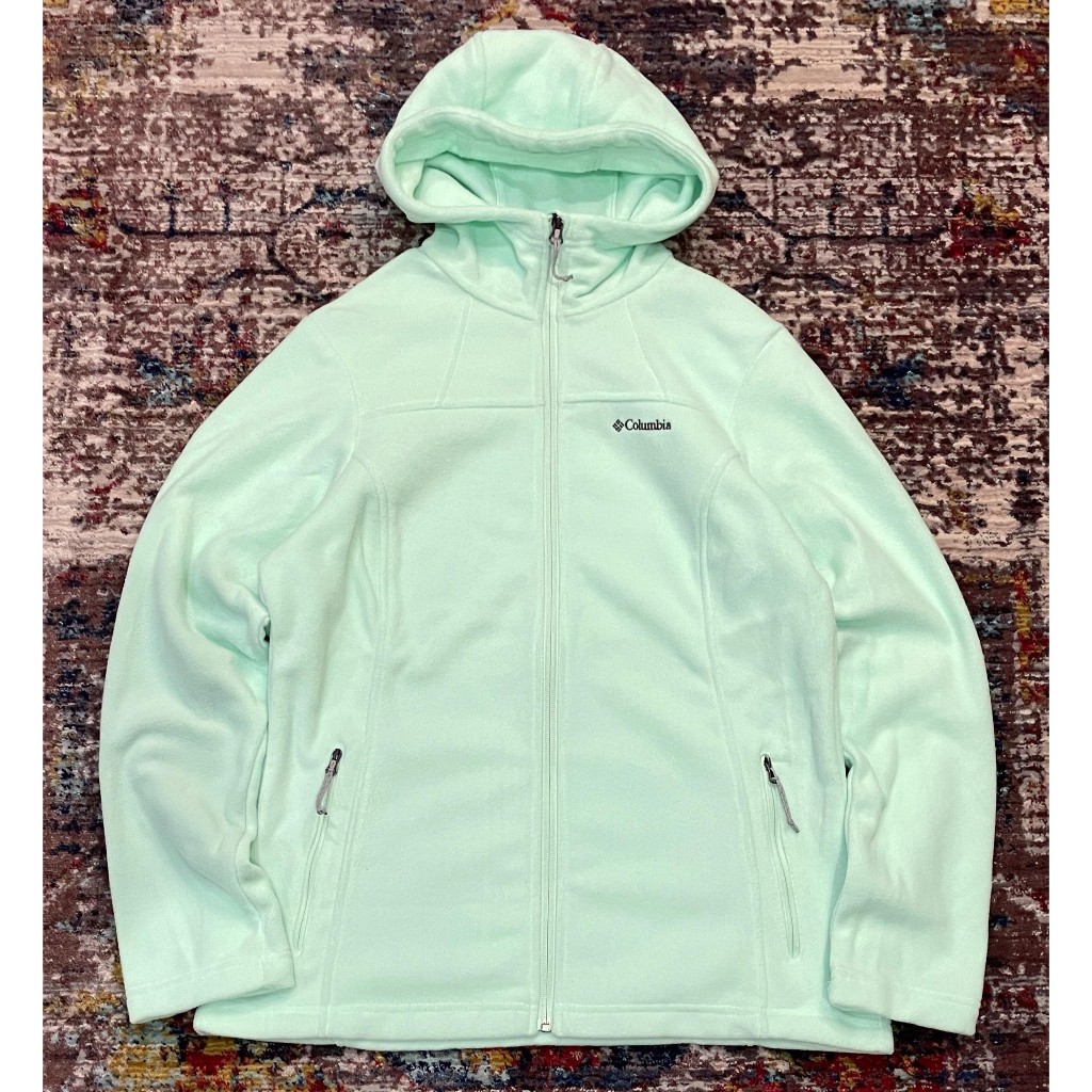 Jaket Benton Springs Full Zup Polar Fleece Hoodie - Aqua Haze