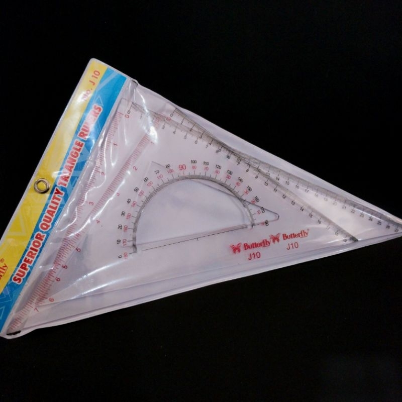 

(1 pcs) Penggaris Segitiga Butterfly No 10