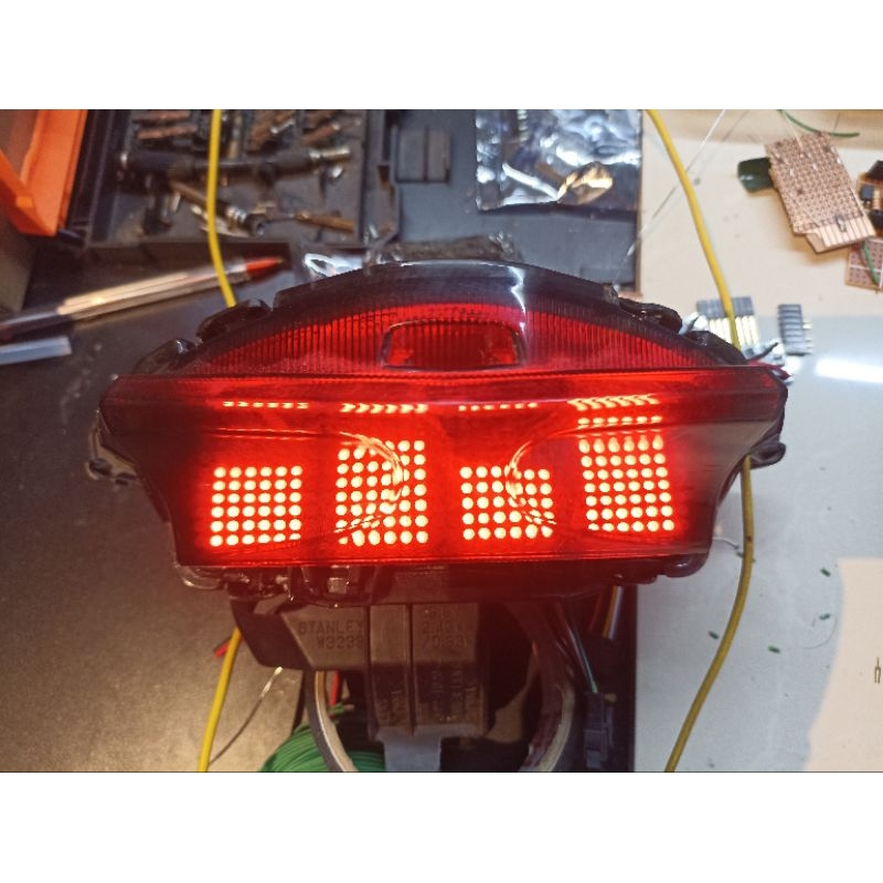 Stoplamp Running Text Motor Matik Fullset PnP LED Matrix