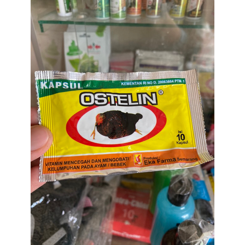 OSTELIN OBAT AYAM BEBEK LUMPUH OSTELIN isi 10 kapsul