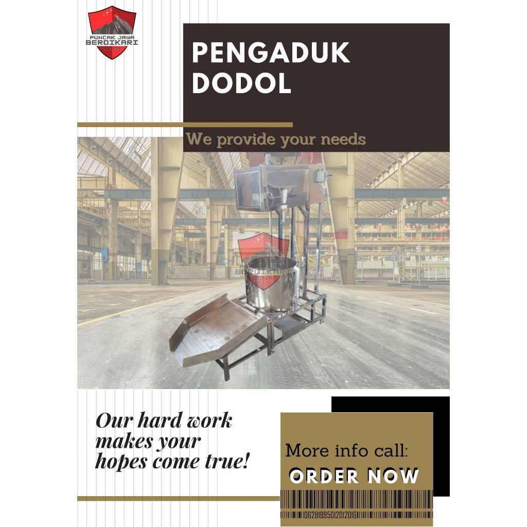 Pengaduk Dodol Dengan Penampang - Mesin Pengaduk Dodol