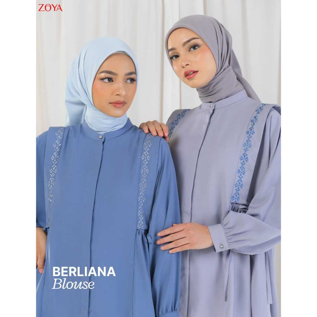 Zoya Atasan Tunik Muslim Wanita Berliana Blouse