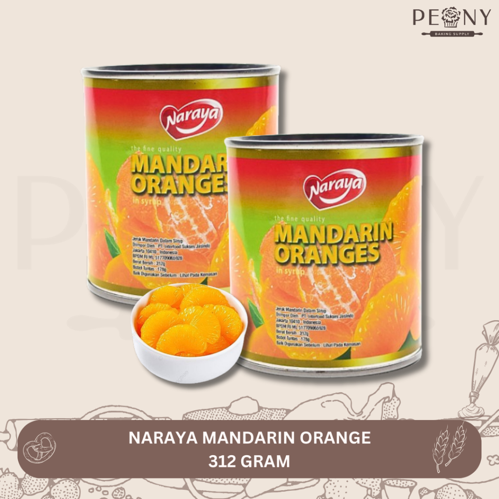 

NARAYA MANDARIN ORANGE 312 GRAM / JERUK MANDARIN KALENG