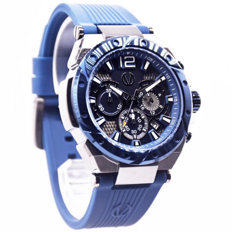 promo Jam Tangan Kasual Pria Christ Verra CV 53604G-3C GUN/BLU - Blue