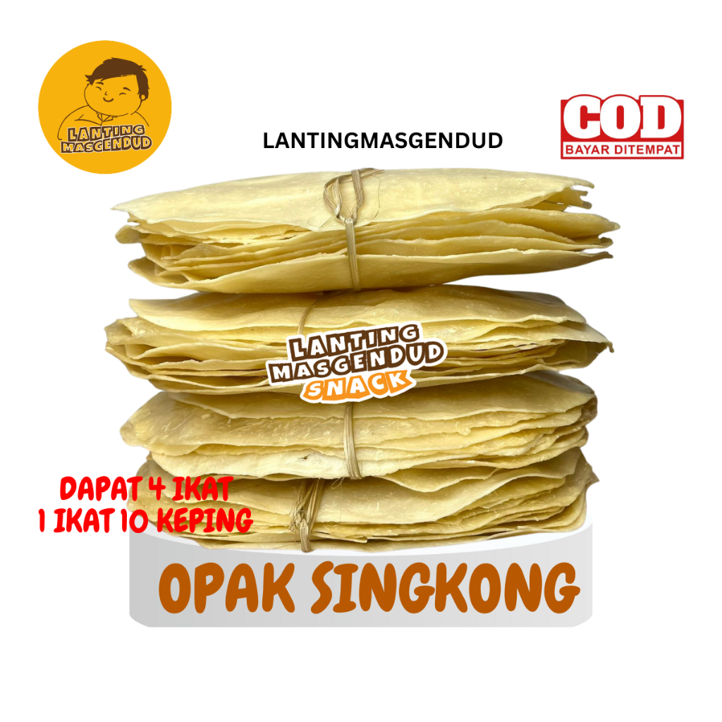 

Diskon Special - Kerupuk Opak Singkong 30k 4 Ikat- Camilan Gurih Asin