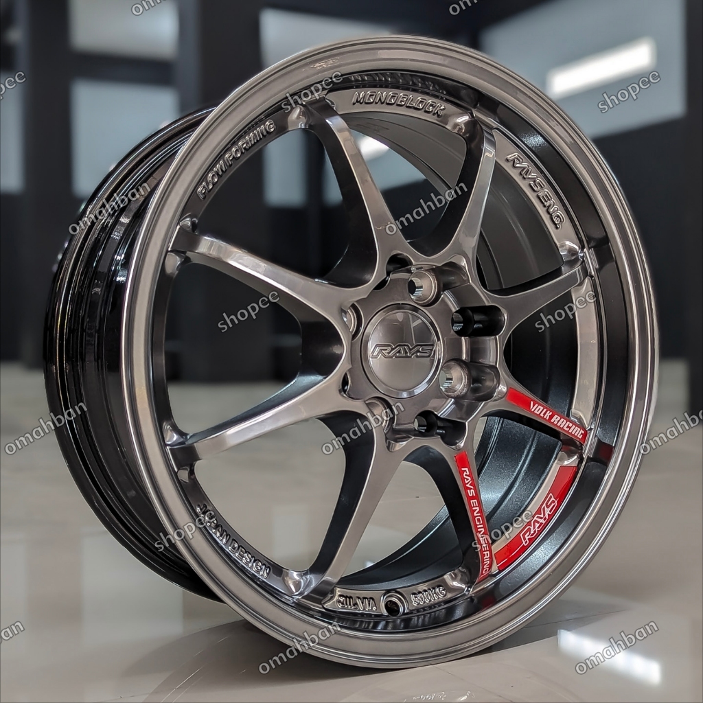 Velg Mobil Volk Rays CE28 R15 PCD 4x100 / 4x114. Hyper Black