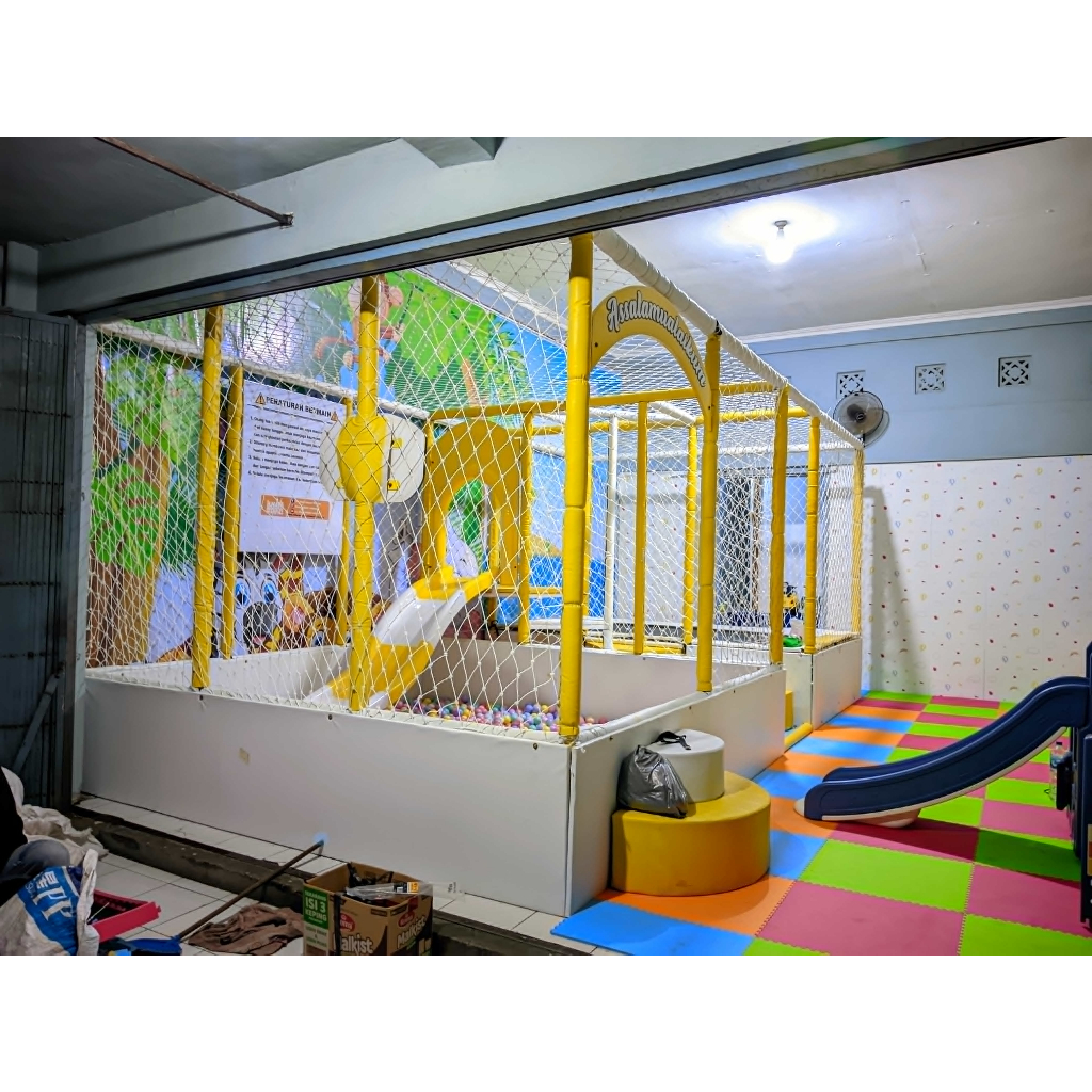 Playground indoor || playground ruangan | playground mandi bola perosotan trampolin uk. 6x3 m