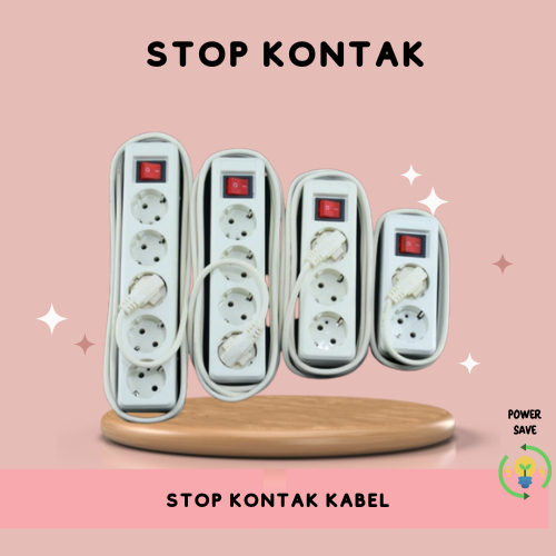 STOP KONTAK KABEL/STOP KONTAK KABEL 1,5/3/5METER/2/3/4/5LUBANG/STOP KONTAK KABEL TEMBAGA KUNINGAN/SN