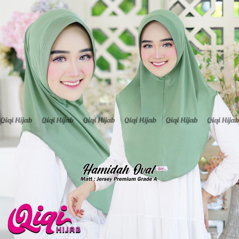 Bergo Hamidah Oval Original Qiqi Hijab