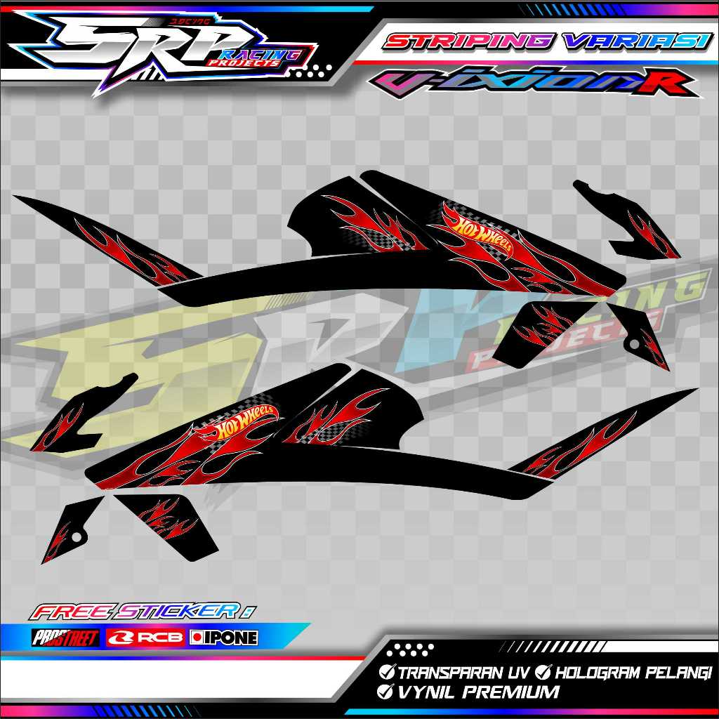 STRIPING VARIASI MOTOR VIXION R / STICKER LIST MOTOR VIXION R