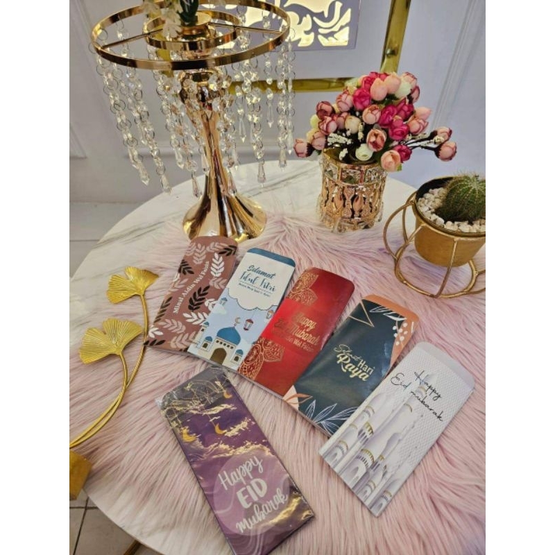 

isi 10 amplop lebaran jumbo motif tulisan