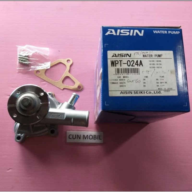 Water pump Toyota Kijang Grand Kapsul bsn pulley besar WPT 024A merk Aisin