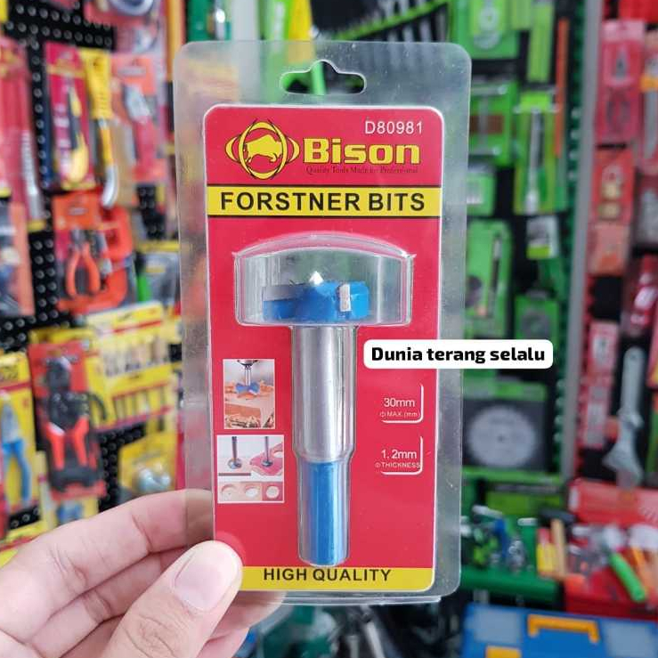 Mata Bor Forstner BISON Kecil 15 mm sampai Besar 50 mm - Bor Kayu 16 20 22 mm Bor Bulat Bor Engsel S