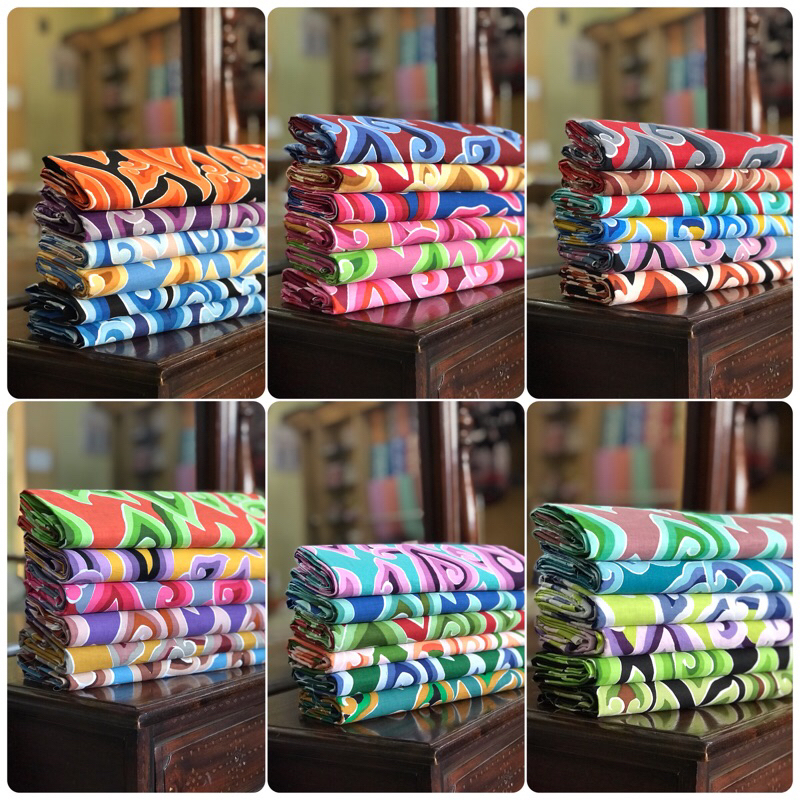 Batik katun print mega mendung