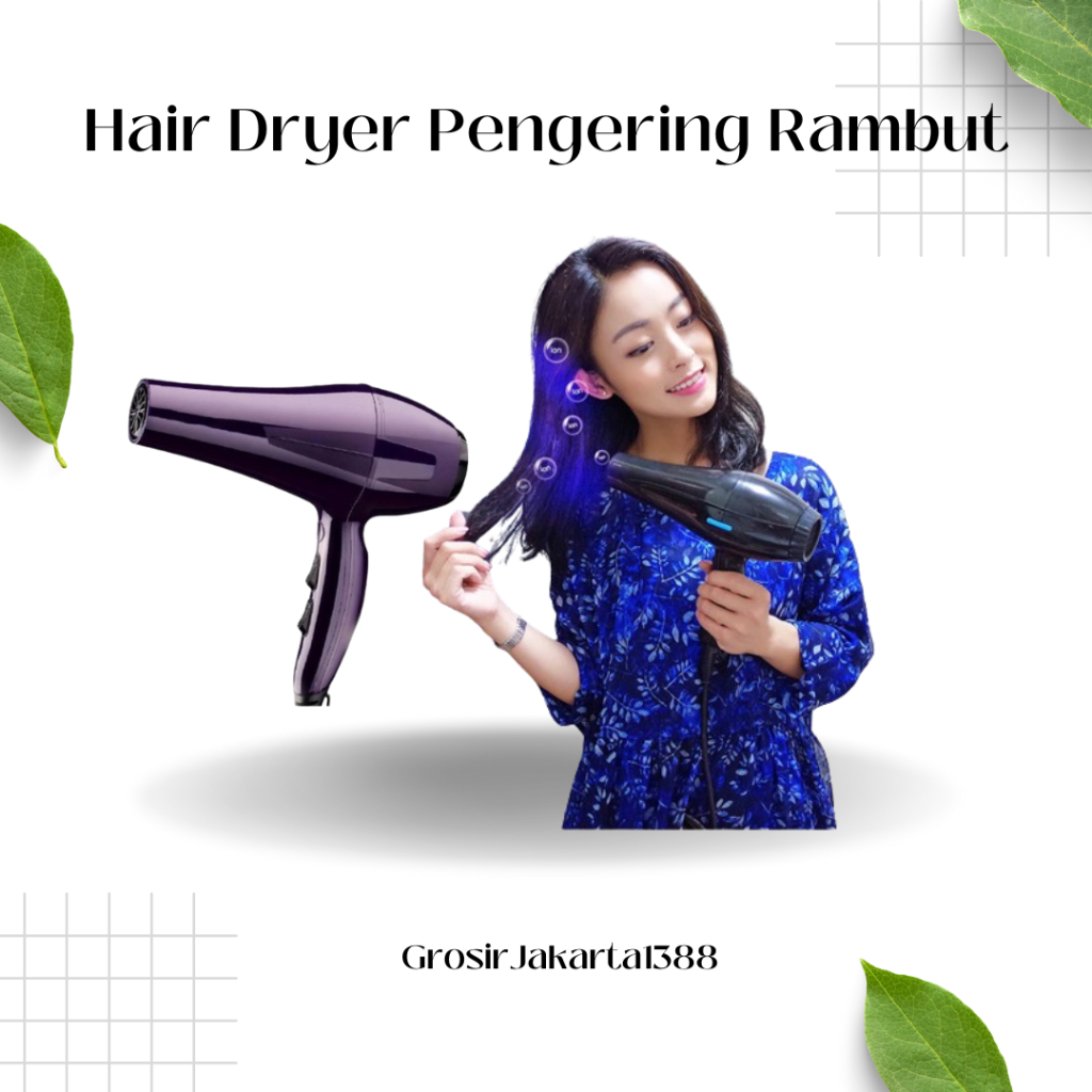 Hair Dryer Pengering Rambut / Alat Pengering Rambut Portable Low Watt