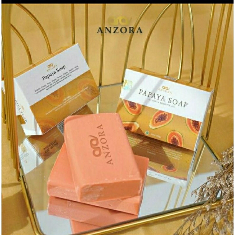 sabun whitening Papaya Anzora/sabun kecantikan/Anzora skincare/Anzora beauty/Anzora sabun/skincare h
