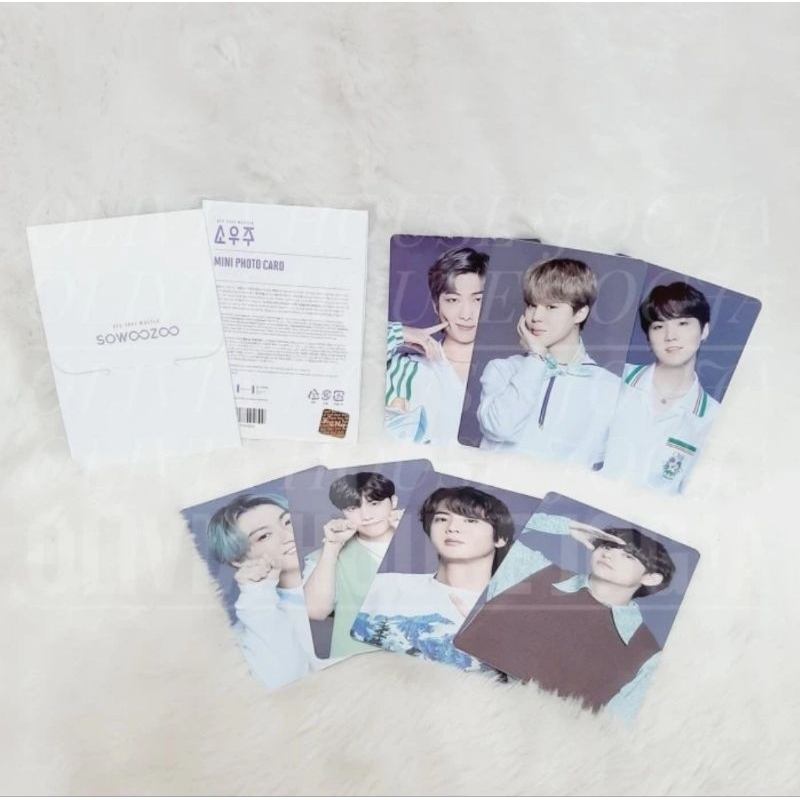 Photocard BTS Sowoozoo BTS 7 Putih Mini Photocard BTS 2021 Muster Sowoozoo BTS 7 Putih