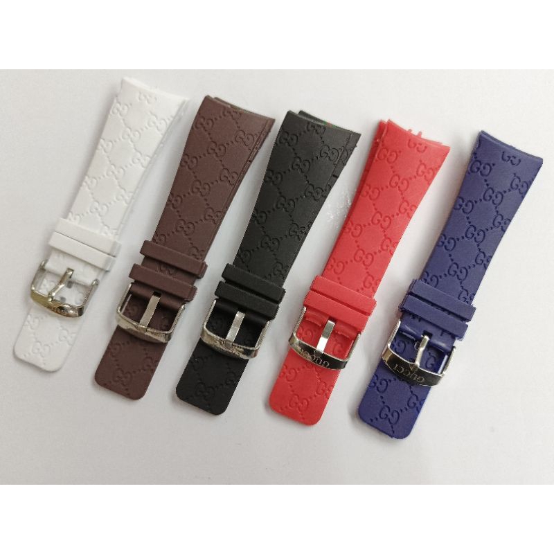 Rubber Strap Gucci Baut Connection Tali Jam Gucci Baut