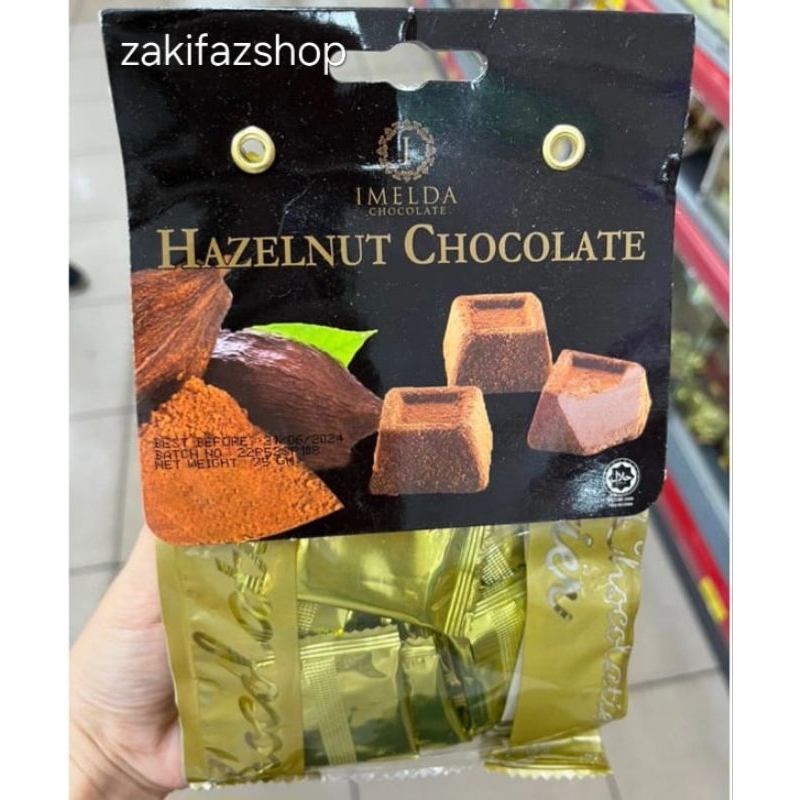 

CHOCOLATE COMPOUND COKLAT HAZELNUT Imelda coklat import 75 gr