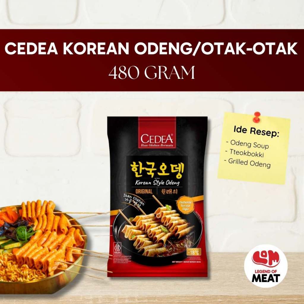 

Cedea Korean Odeng | Eomuk Korean Fish Cake 480 Gram - Original