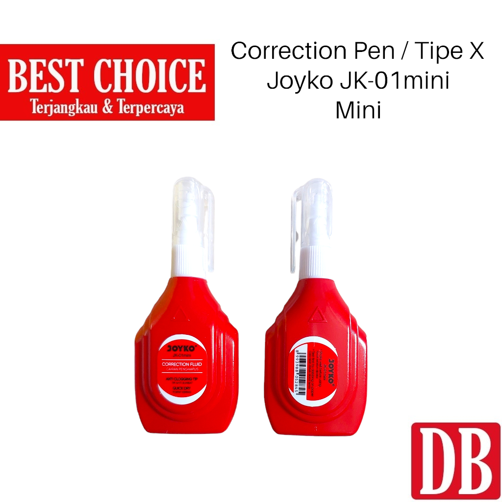 

Correction Fluid / Tipe X Cair / Tipex / Tip-Ex Joyko Kecil JK-01mini