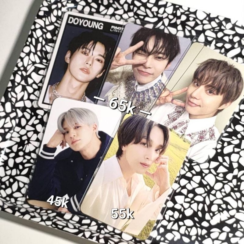 PC PHOTOCARD DOYOUNG JUNGWOO FACT CHECK CHANDELIER VER TC TRADING CARD BLACK VER JENO XYZ JAPAN HAEC