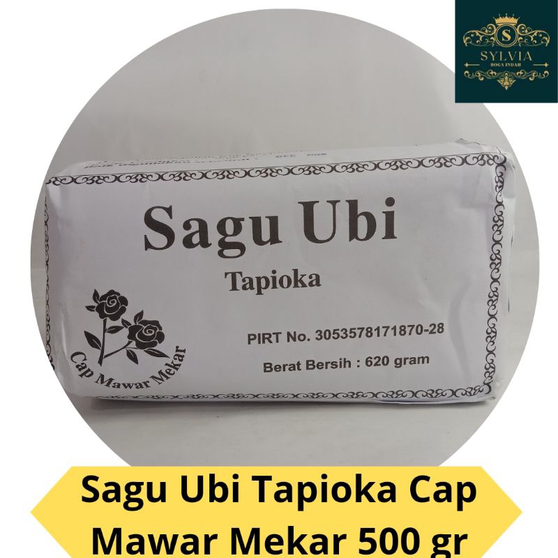 

Tepung Sagu Ubi Tapioka Cap Mawar Mekar 500 gr