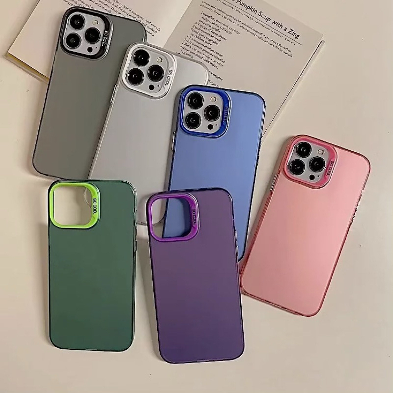 SOFT CASE IMD HYBRID IPHONE X / XS / XS MAX / XR COLOUR PLATE HOLOGRAM POLOS FULL COVER