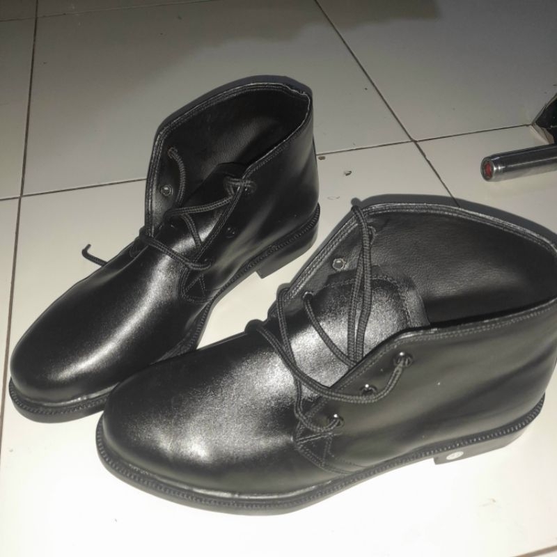SEPATU PDH TNI POLRI SATPAM SECURITY JATAH BADAN PEMBEKALAN