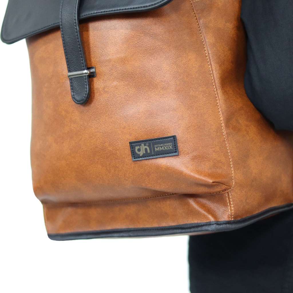 Terbaru Gh-Bag Tas Ransel Kulit Winston Backpack Tas Kulit Pria Wanita Aesthetic Tas Laptop 14" Inch