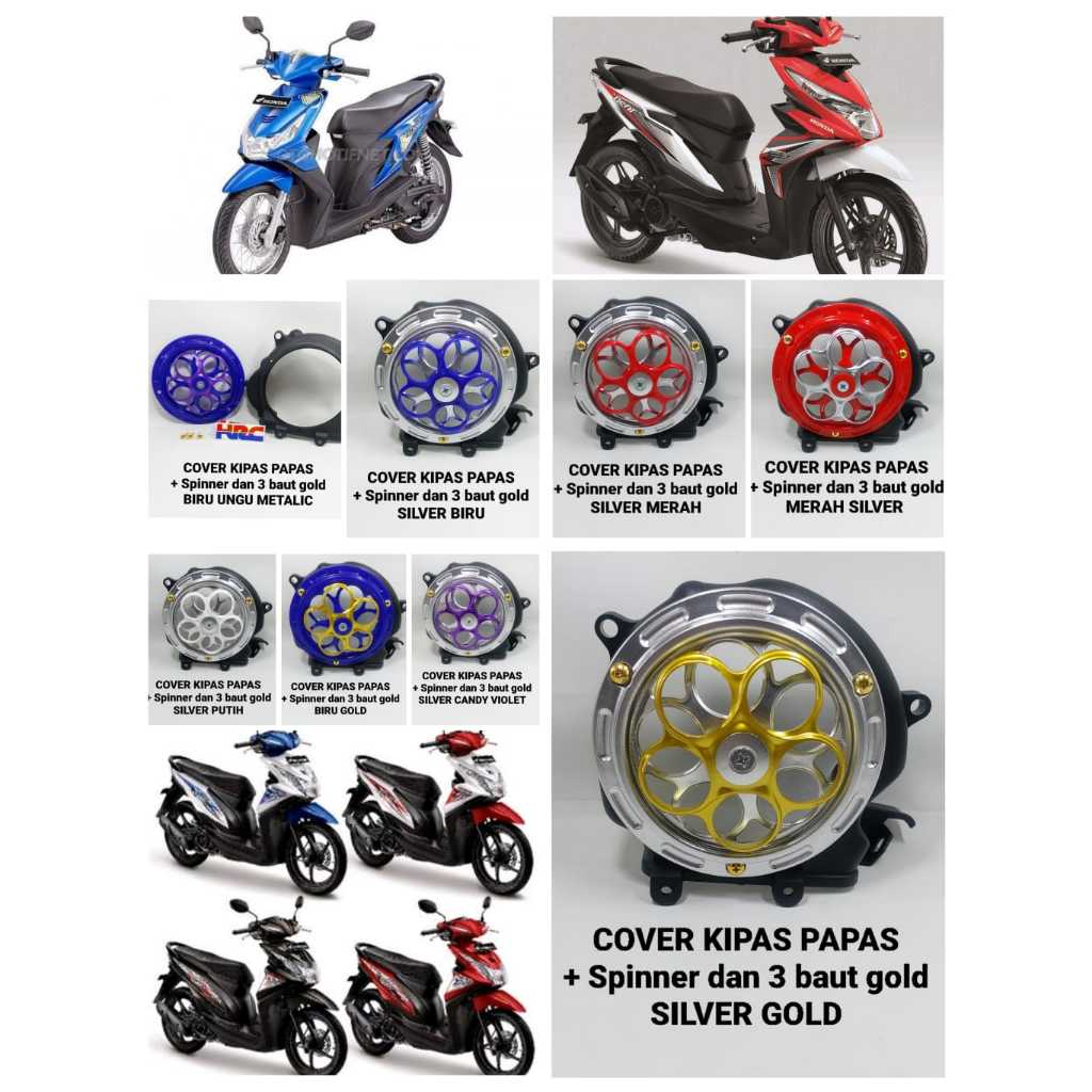 Spinner cover kipas Beat Fi 2016-2019 Beat Fi 2012-2015 Beat Karbu 2009-2012