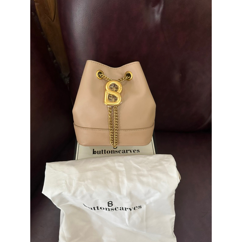Myra Bag Small Buttonscarves Tan+Box
