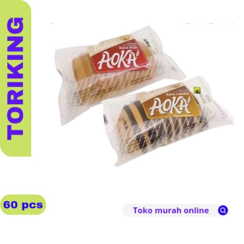 

ROTI AOKA GULUNG RASA COKLAT ( 1 Dus isi 60pcs @65gr )