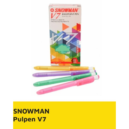 

PULPEN SNOWMAN CETEK V7-ISI 12PCS