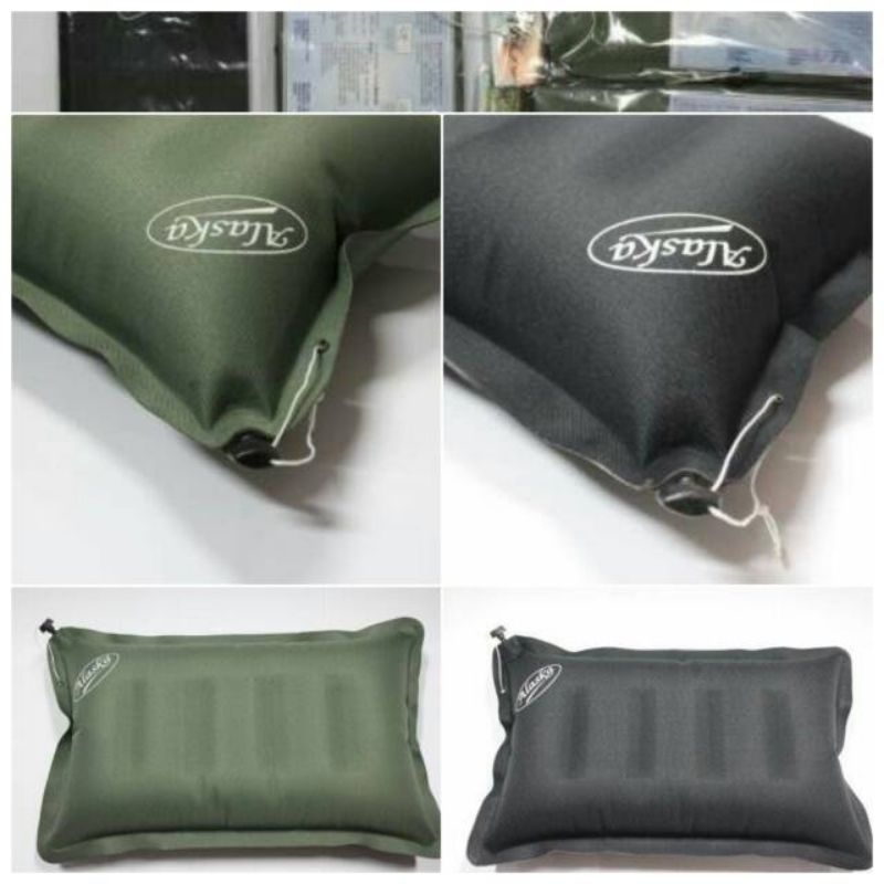 Bantal ALASKA / Bantal Angin Tiup Traveling/ Bantal Angin Camping/ Bantal Tiup Multifungsi/ bantal o