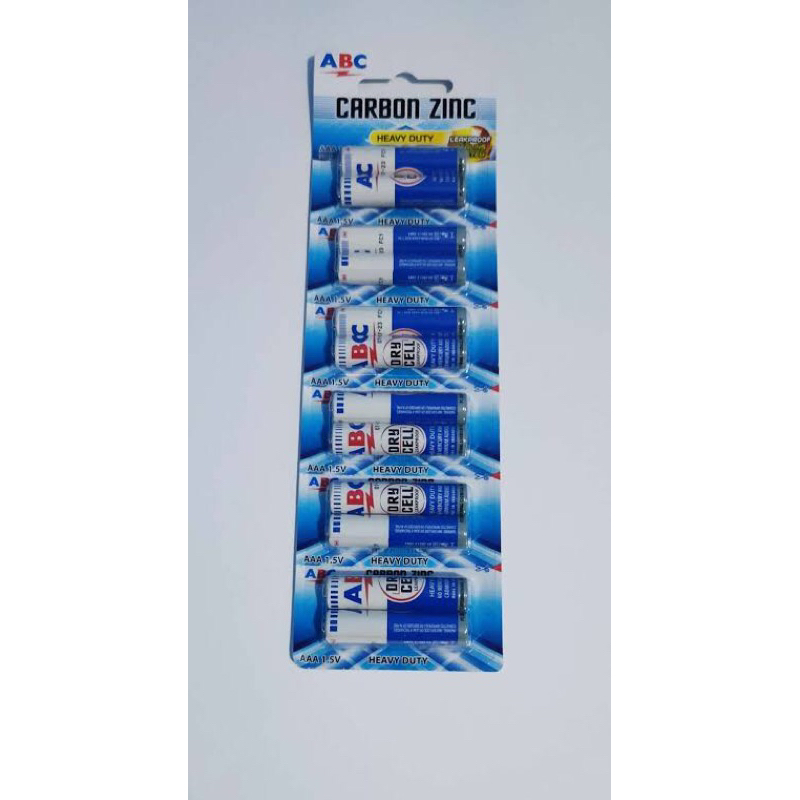 [12PCS/6 SET] ABC AAA Biru 1.5V / Battery AAA GROSIR (Exp 2029)